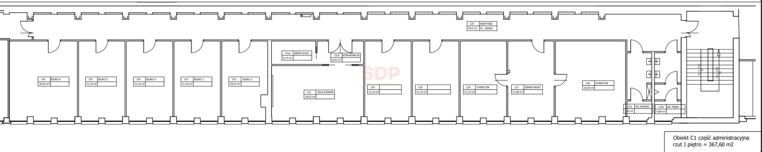 Biuro 367,60 m², oferta nr , 30498, Wrocław, Fabryczna