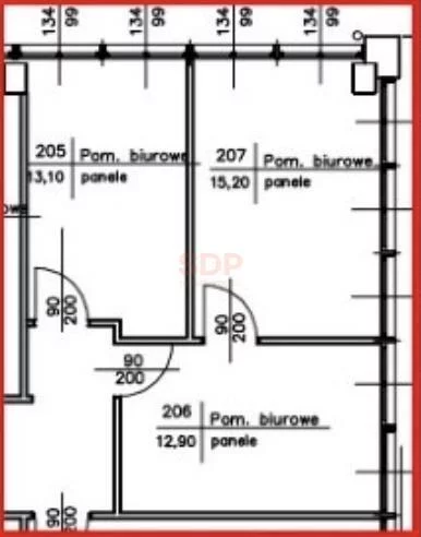 Biuro 41,20 m², oferta nr , 30517, Wrocław, Fabryczna