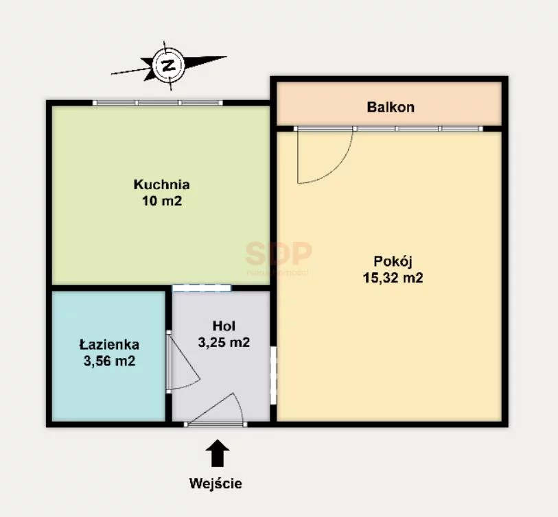 1 pokój, mieszkanie 31,99 m², piętro 1, oferta nr , 42556, Łódź, Widzew, Widzew, Bartoka Beli