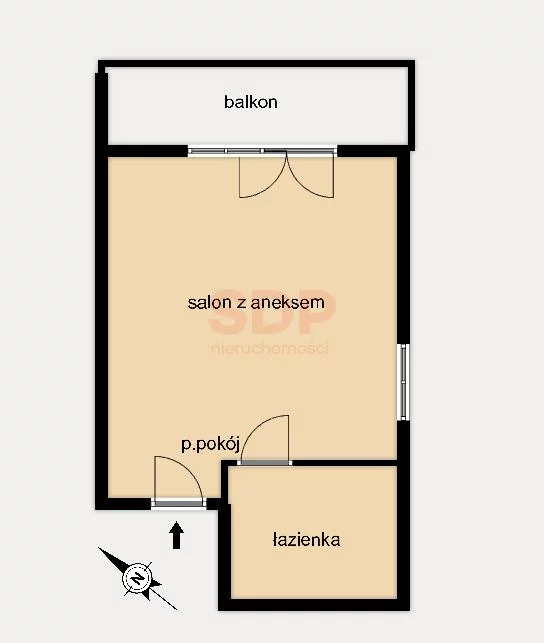 Mieszkanie na sprzedaż, 33,34 m², 1 pokój, parter, oferta nr 37444