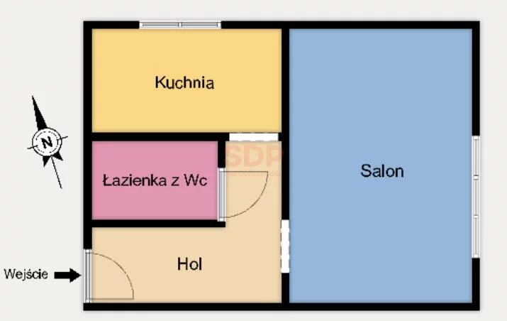 1 pokój, mieszkanie 34,72 m², piętro 4, oferta nr , 42479, Łódź, Bałuty, Bałuty, Hipoteczna