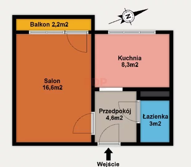 1 pokój, mieszkanie 32,52 m², piętro 4, oferta nr , 39014, Łódź, Bałuty, Bałuty, Klonowa