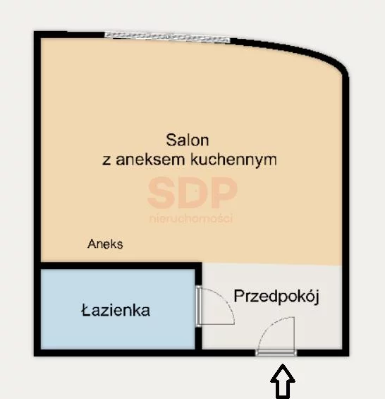 Apartament na sprzedaż, 38,10 m², 1 pokój, piętro 3, oferta nr 36438