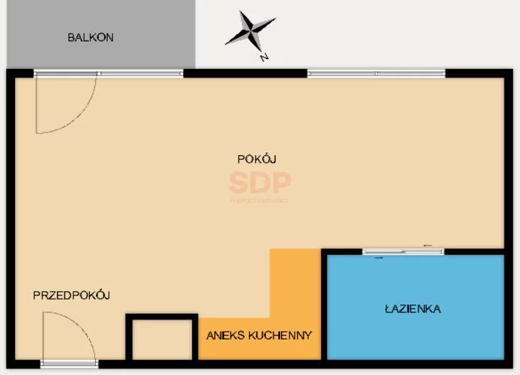 1 pokój, mieszkanie 26,00 m², piętro 9, oferta nr , 42821, Wrocław, Fabryczna, Lubuska