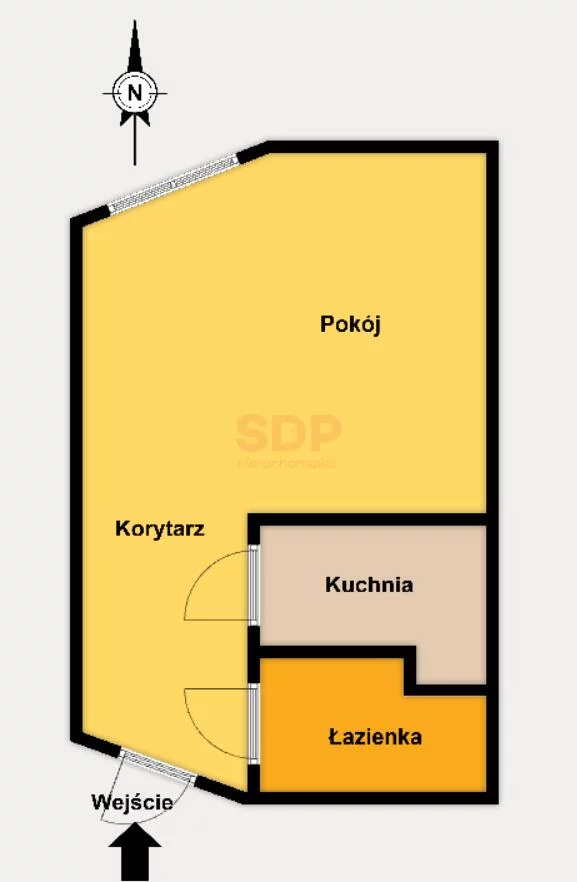 1 pokój, mieszkanie 28,50 m², parter, oferta nr , 42901, Łódź, Nawrot