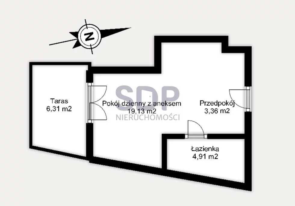 Mieszkanie na sprzedaż, 27,40 m², 1 pokój, parter, oferta nr 33086