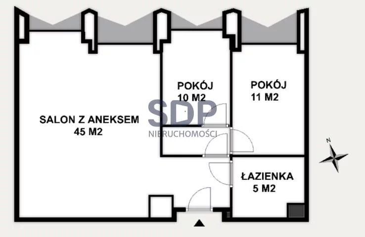 Mieszkanie na sprzedaż, 69,82 m², 1 pokój, 4 piętro, oferta nr 33508