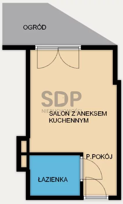 Mieszkanie na sprzedaż, 25,57 m², 1 pokój, parter, oferta nr 34848