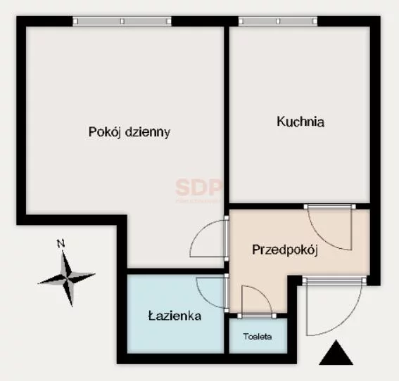 1 pokój, apartament 39,99 m², piętro 2, oferta nr , 42266, Warszawa, Wola, Wola, Rabsztyńska