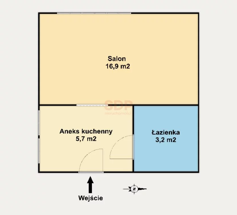 1 pokój, mieszkanie 25,83 m², parter, oferta nr , 41795, Łódź, Widzew, Widzew, Stanisława Popowskiego