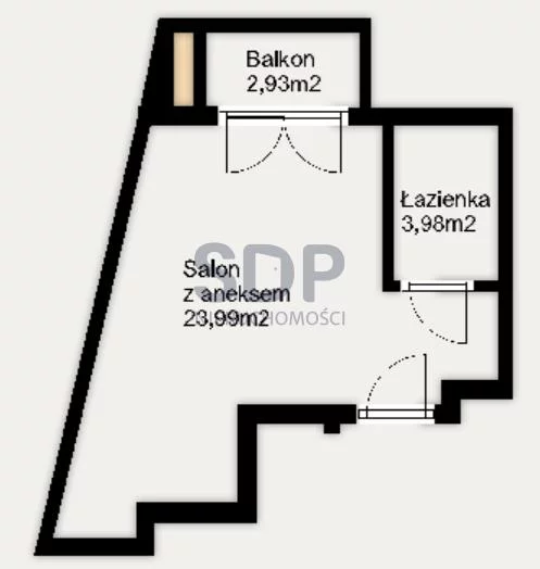 Mieszkanie jednopokojowe 26,01 m², Wrocław, Stare Miasto, Sprzedaż