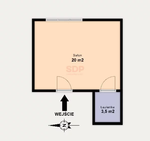 1 pokój, mieszkanie 23,49 m², piętro 3, oferta nr , 36800, Łódź, Śródmieście, Śródmieście, Wschodnia