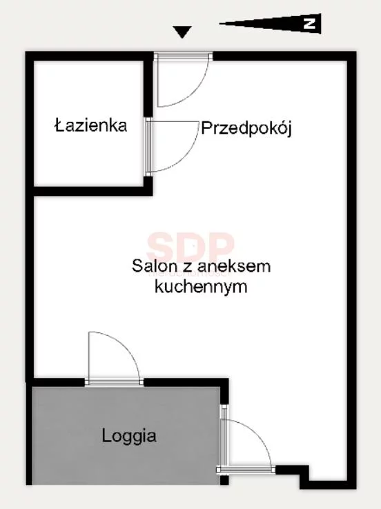 Mieszkanie na sprzedaż, 33,69 m², 1 pokój, 6 piętro, oferta nr 36683