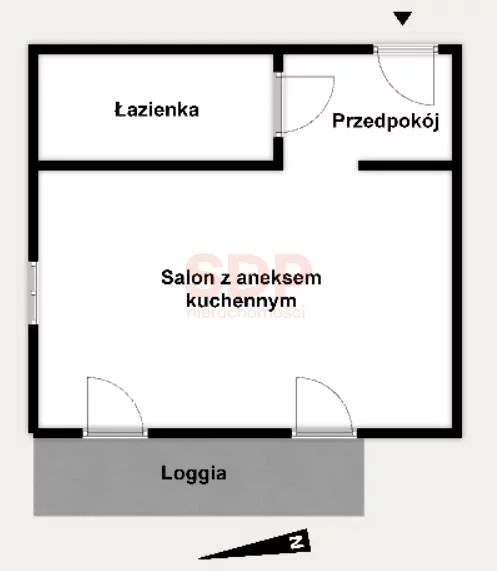 Mieszkanie na sprzedaż, 35,75 m², 1 pokój, 3 piętro, oferta nr 36929