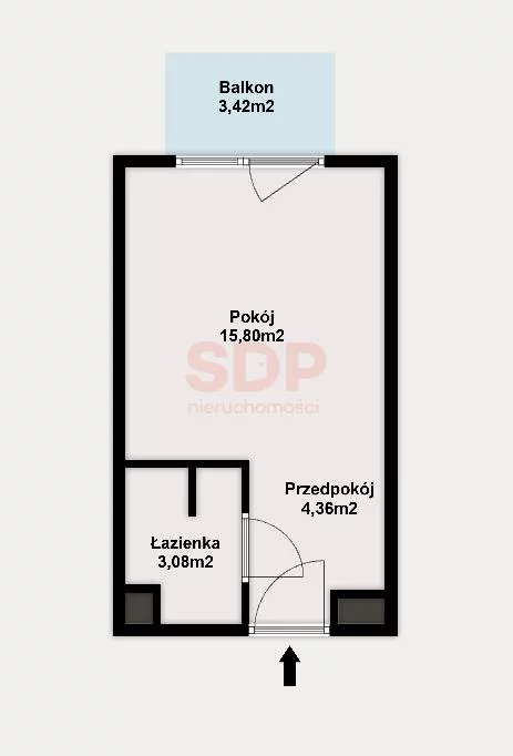 Mieszkanie jednopokojowe 24,50 m², Wrocław, Biskupin-Sępolno-Dąbie-Bartoszowice, Śródmieście, Zakładowa, Sprzedaż