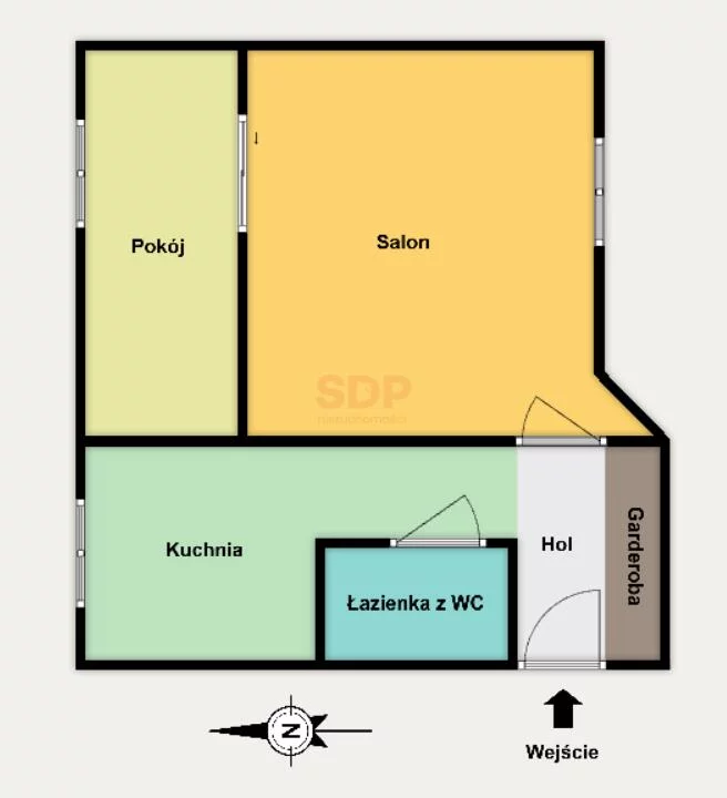 2 pokoje, mieszkanie 35,49 m², piętro 3, oferta nr , 42471, Łódź, Śródmieście, Śródmieście, 6 Sierpnia