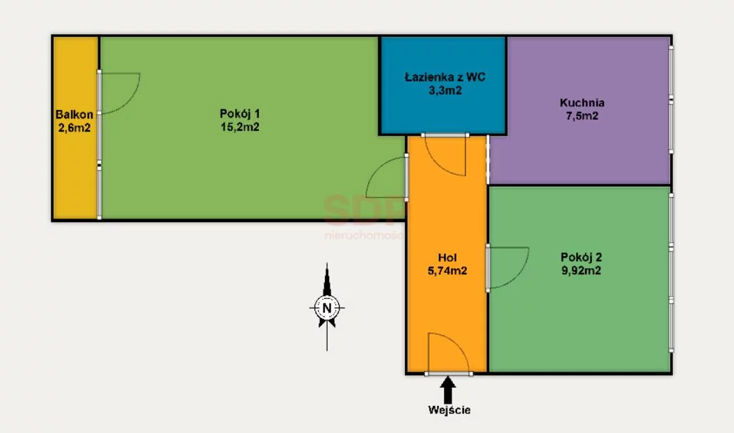 2 pokoje, mieszkanie 45,30 m², parter, oferta nr , 41753, Łódź, Bałuty, Bałuty, aleja Chryzantem