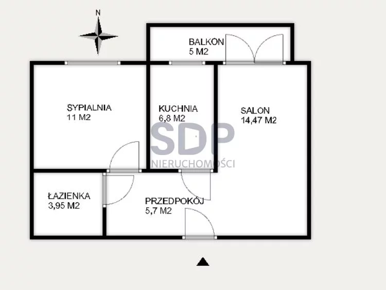 Mieszkanie dwupokojowe 42,00 m², Wrocław, Krzyki-Partynice, Krzyki, Armii Krajowej, Sprzedaż