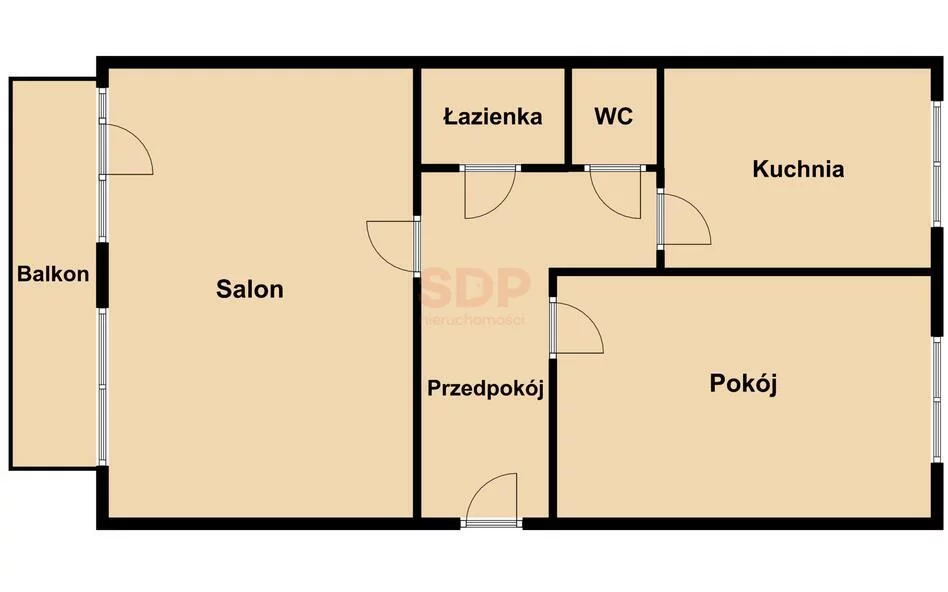 2 pokoje, mieszkanie 54,30 m², piętro 2, oferta nr , 39553, Wrocław, Fabryczna, Białowieska