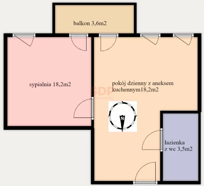 2 pokoje, apartament 32,50 m², piętro 3, oferta nr , 35350, Wrocław, Krzyki-Partynice, Krzyki, Braterska