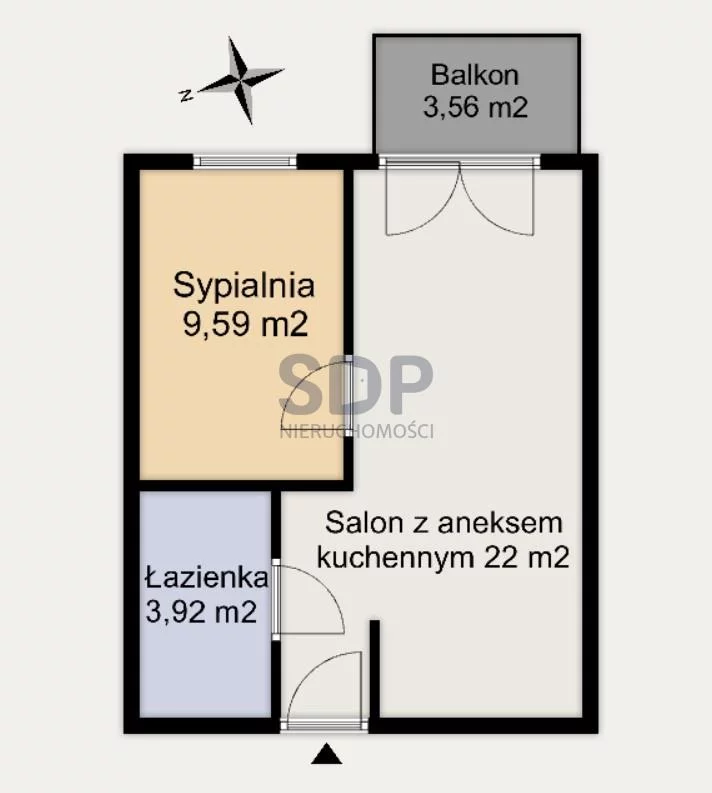 Mieszkanie na sprzedaż, 35,63 m², 2 pokoje, parter, oferta nr 35567