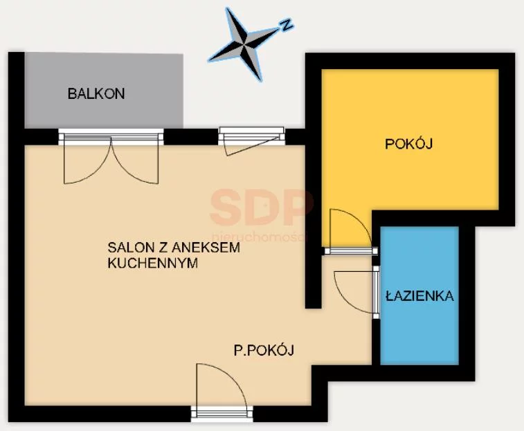 Mieszkanie na sprzedaż, 49,03 m², 2 pokoje, 5 piętro, oferta nr 38986