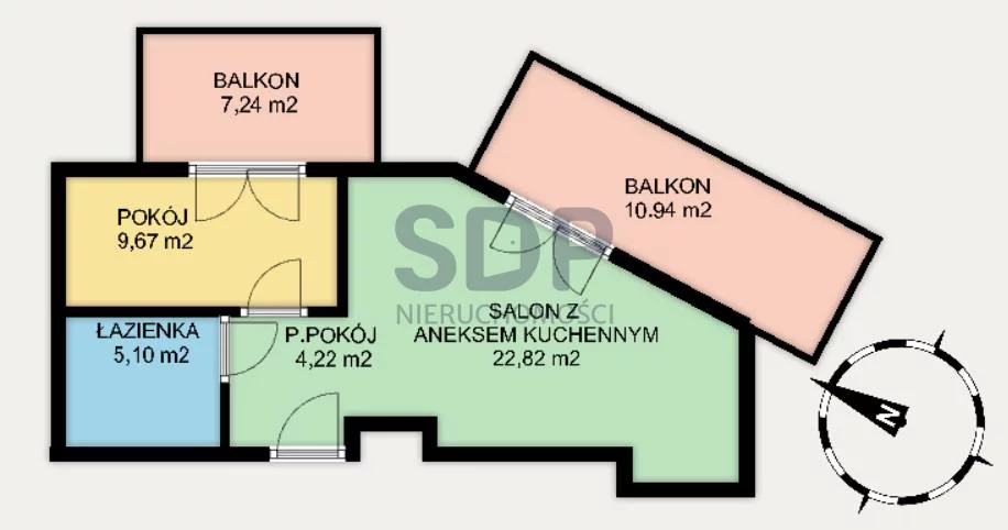 Mieszkanie dwupokojowe 41,81 m², Wrocław, Stare Miasto, Długa, Sprzedaż