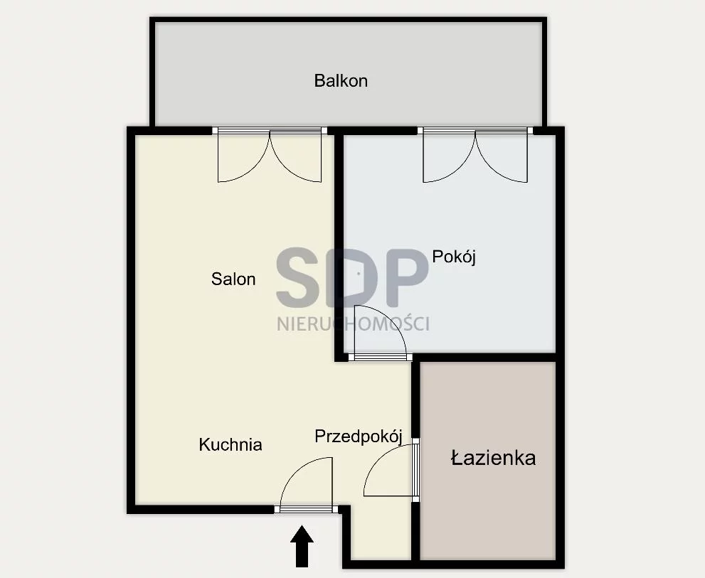 Apartament na sprzedaż, 40,41 m², 2 pokoje, piętro 1, oferta nr 34250