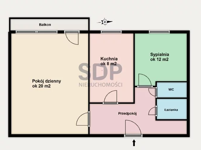 Mieszkanie 49,40 m², piętro 2, oferta nr , 35175, Wrocław, Fabryczna, Drzewieckiego Stefana