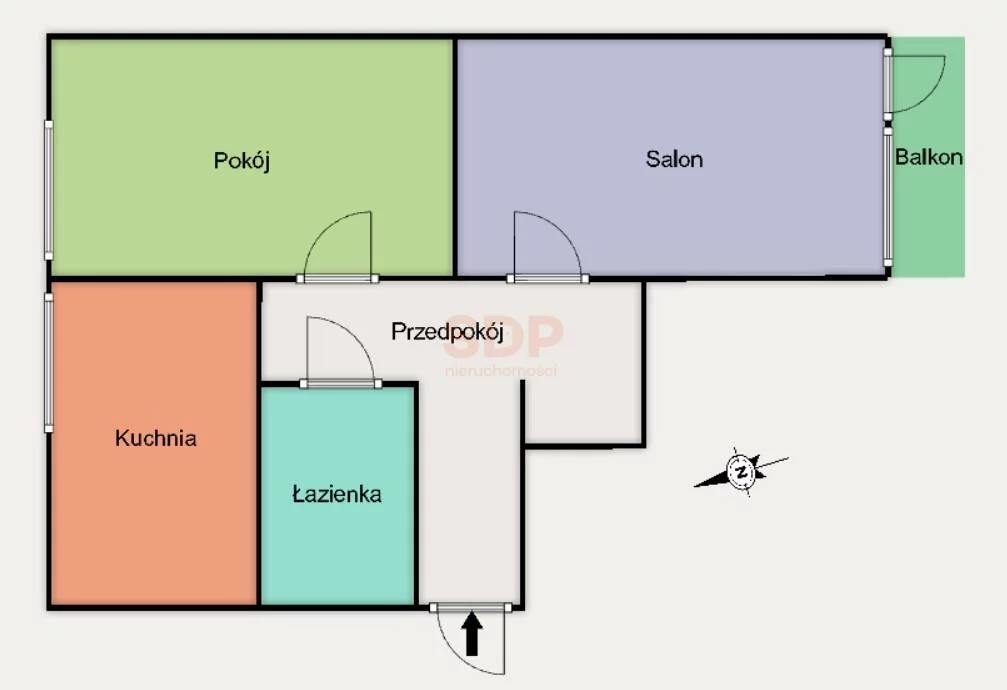 2 pokoje, mieszkanie 46,55 m², piętro 5, oferta nr , 42343, Łódź, Bałuty, Bałuty, Grabieniec