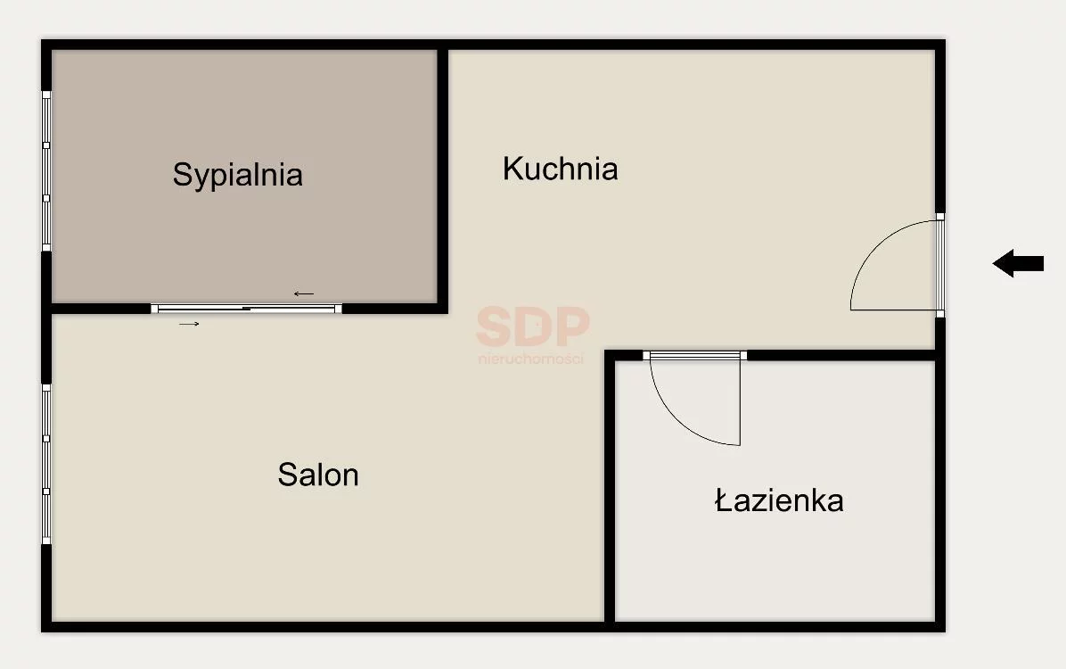 2 pokoje, apartament 36,49 m², piętro 5, oferta nr , 38590, Wrocław, Krzyki-Partynice, Krzyki, Hubska