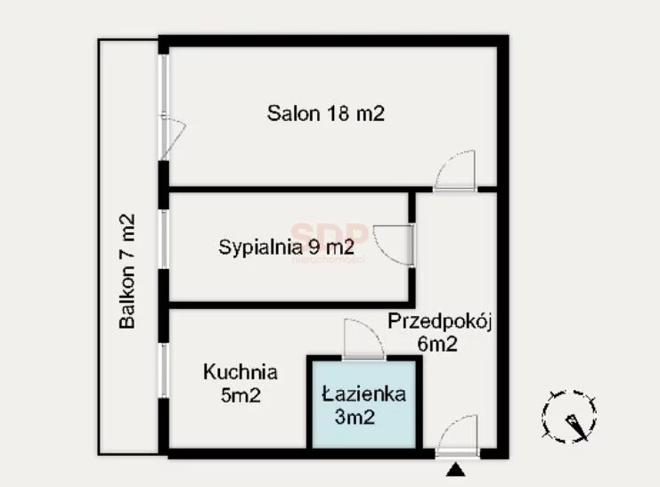 2 pokoje, mieszkanie 41,50 m², piętro 1, oferta nr , 42402, Warszawa, Włochy, Włochy, Hynka Franciszka