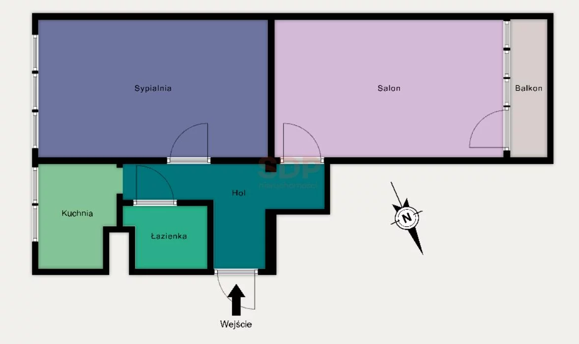 2 pokoje, mieszkanie 46,55 m², piętro 2, oferta nr , 41970, Łódź, Bałuty, Bałuty, Jana