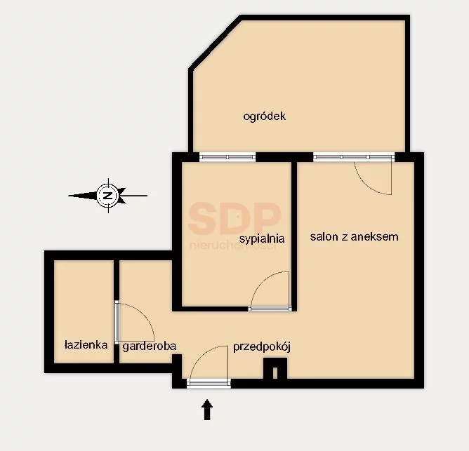 Mieszkanie na sprzedaż, 37,53 m², 2 pokoje, 1 piętro, oferta nr 39002