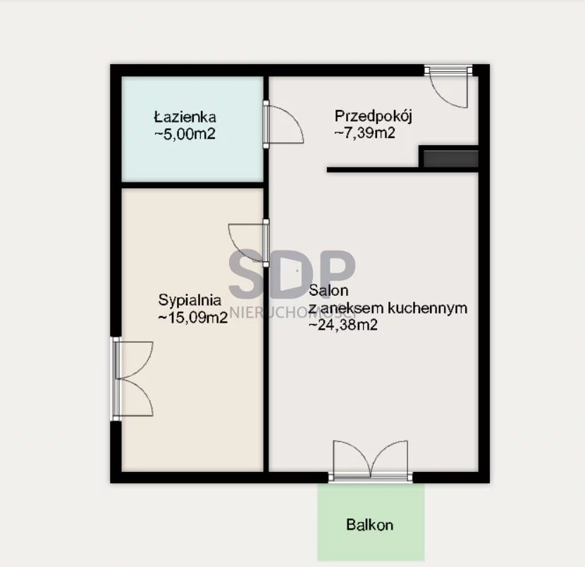 Mieszkanie na sprzedaż, 51,97 m², 2 pokoje, 2 piętro, oferta nr 32138