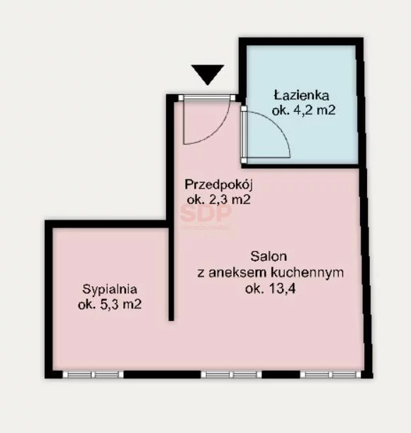 2 pokoje, mieszkanie 25,20 m², piętro 3, oferta nr , 42639, Wrocław, Biskupin-Sępolno-Dąbie-Bartoszowice, Śródmieście, Kaszubska