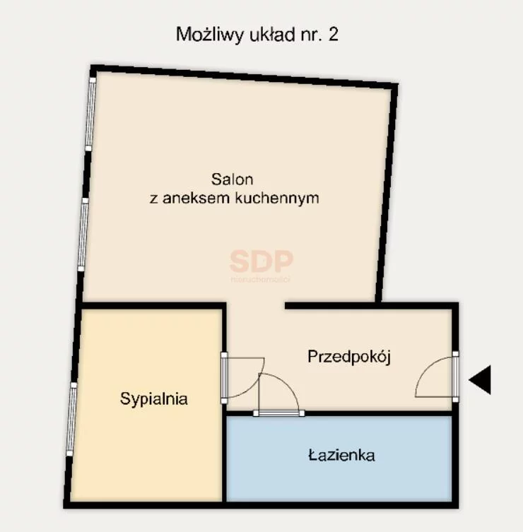 2 pokoje, mieszkanie 30,30 m², piętro 3, oferta nr , 42666, Wrocław, Biskupin-Sępolno-Dąbie-Bartoszowice, Śródmieście, Kaszubska
