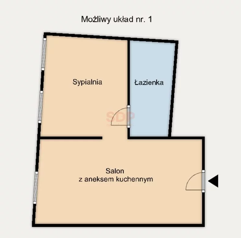 2 pokoje, mieszkanie 30,30 m², piętro 3, oferta nr , 42666, Wrocław, Biskupin-Sępolno-Dąbie-Bartoszowice, Śródmieście, Kaszubska