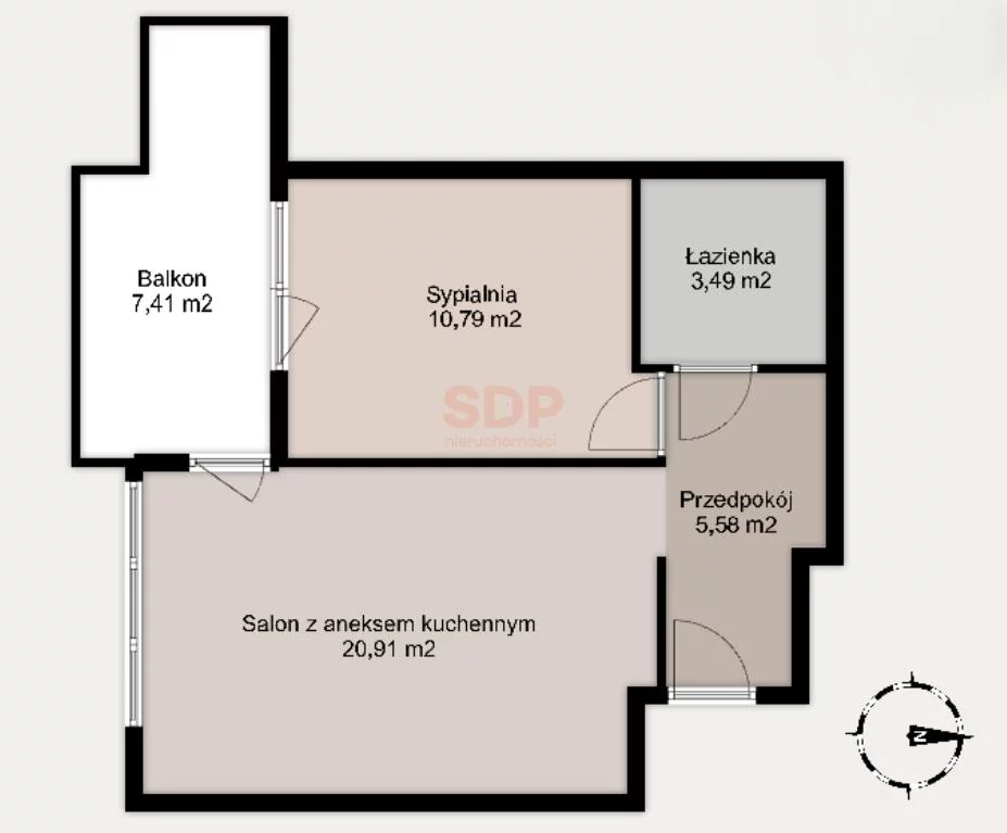 2 pokoje, mieszkanie 40,79 m², piętro 3, oferta nr , 42387, Wrocław, Psie Pole-Zawidawie, Psie Pole, Kminkowa