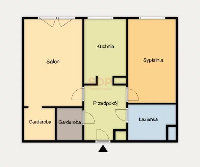 2 pokoje, mieszkanie 50,50 m², piętro 1, oferta nr , 42915, Wrocław, Psie Pole-Zawidawie, Psie Pole, Kromera Marcina