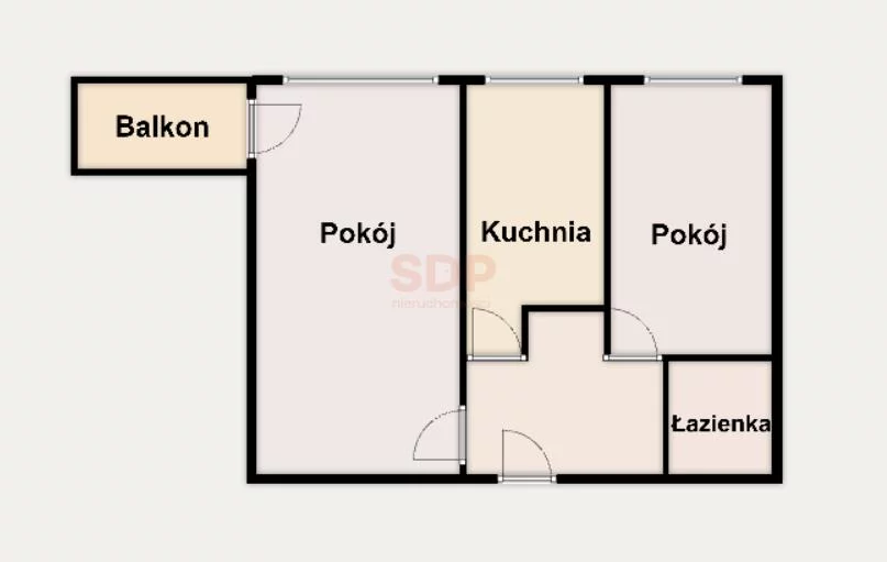 2 pokoje, mieszkanie 39,10 m², piętro 1, oferta nr , 42160, Wrocław, Stare Miasto, Legnicka