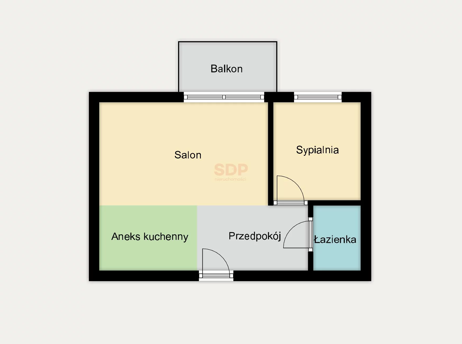 2 pokoje, mieszkanie 47,84 m², piętro 3, oferta nr , 41598, Wrocław, Mieszczańska