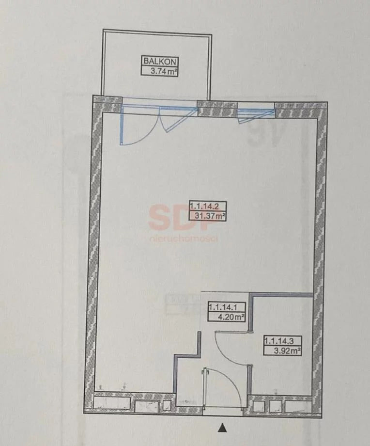 Mieszkanie na sprzedaż, 39,49 m², 2 pokoje, 1 piętro, oferta nr 38001