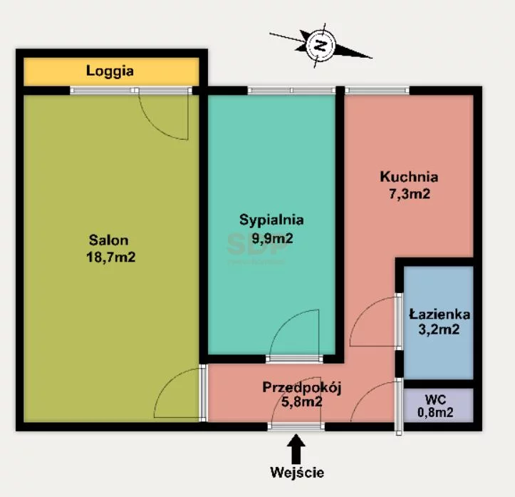 2 pokoje, mieszkanie 45,79 m², piętro 10, oferta nr , 42528, Łódź, Widzew, Widzew, Nowa