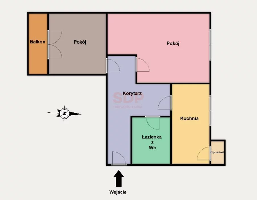 2 pokoje, mieszkanie 59,90 m², piętro 1, oferta nr , 39342, Łódź, Bałuty, Bałuty, Nowopolska