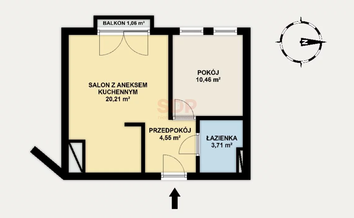 2 pokoje, mieszkanie 38,93 m², piętro 4, oferta nr , 42549, Warszawa, Włochy, Włochy, Obywatelska