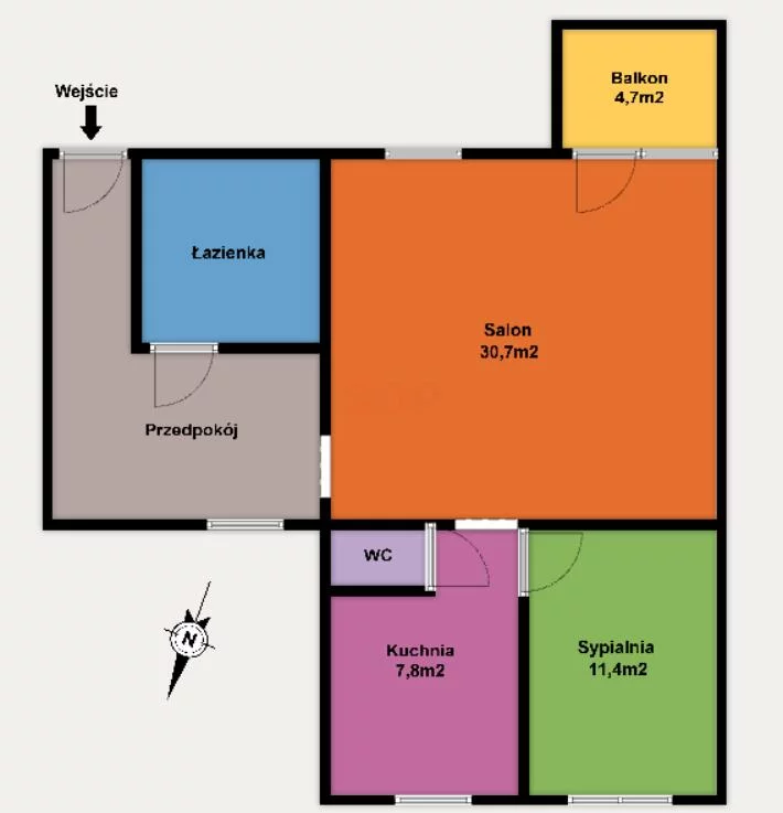 2 pokoje, mieszkanie 64,80 m², piętro 3, oferta nr , 42843, Łódź, Bałuty, Bałuty, Okoniowa