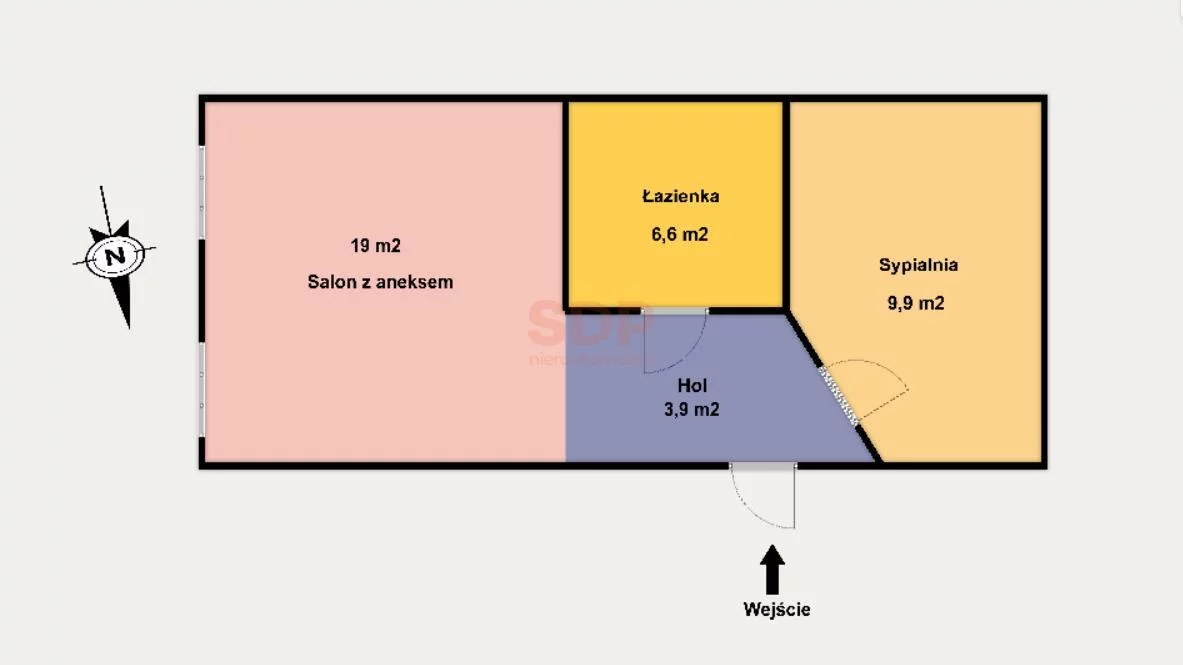 2 pokoje, mieszkanie 39,40 m², piętro 4, oferta nr , 39188, Łódź, Górna, Górna, Poznańska