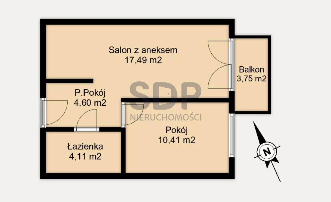 Mieszkanie na sprzedaż, 36,61 m², 2 pokoje, parter, oferta nr 33712