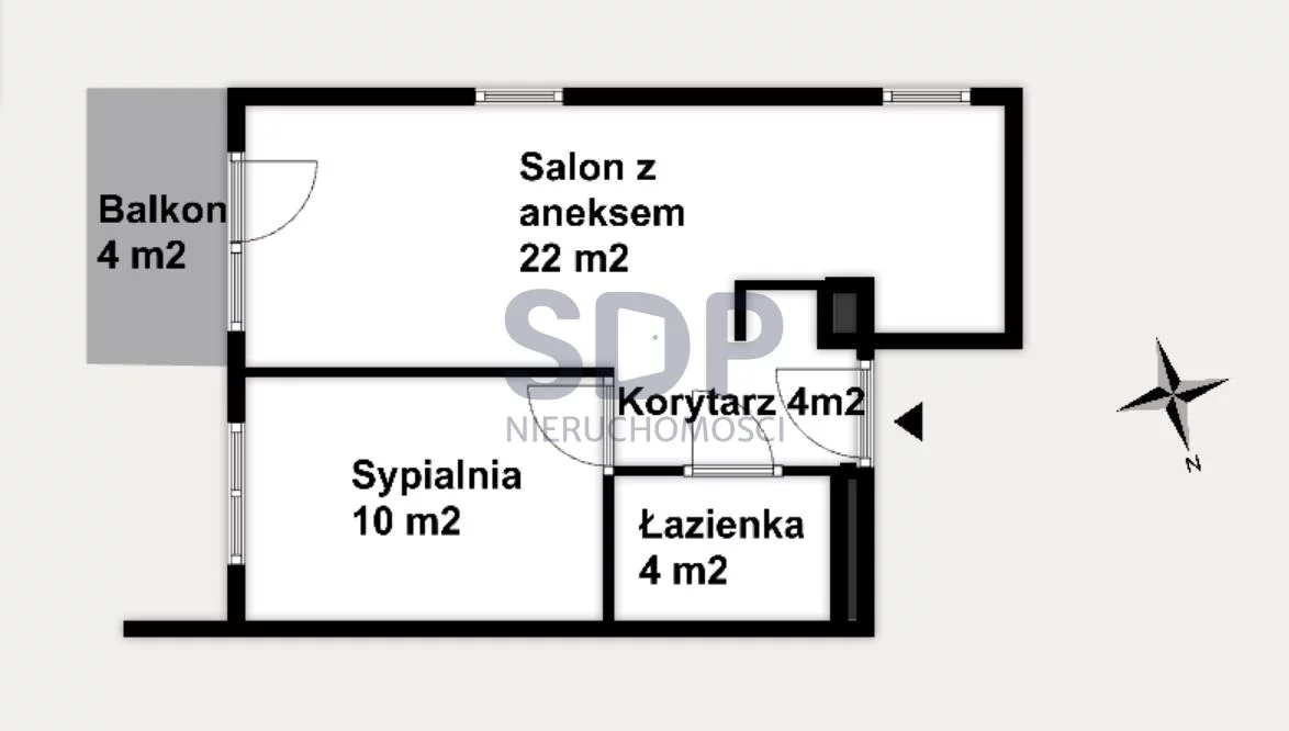 Mieszkanie na sprzedaż, 41,78 m², 2 pokoje, 2 piętro, oferta nr 33830